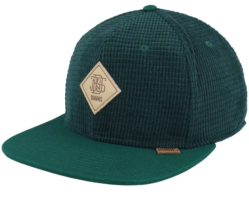 Djinns Waffle Corduroy Green Snapback online