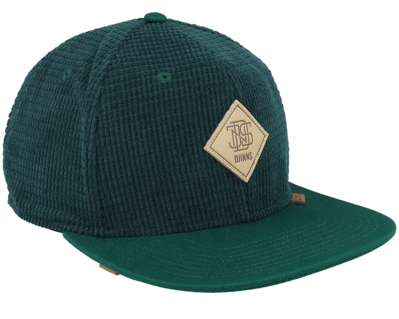 Djinns Waffle Corduroy Green Snapback online