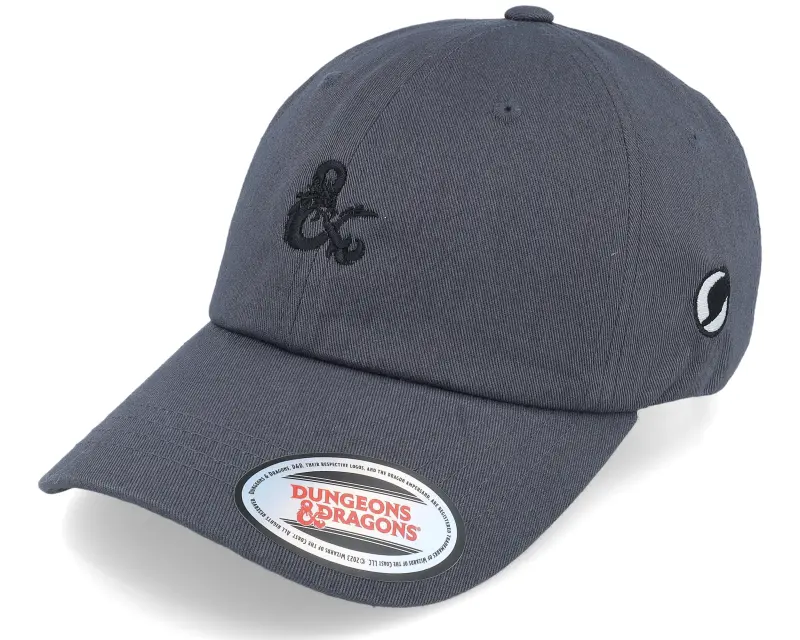 Dungeons & Dragons Tiny Ampersand Logo Dark Grey Dad Cap online