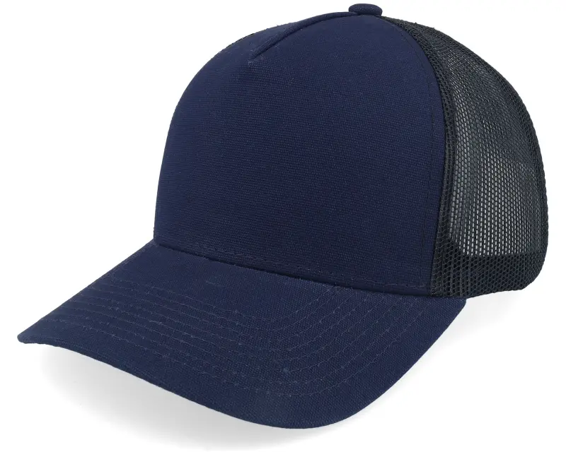 Equip Blank Canvas Navy/Black A-frame Trucker online