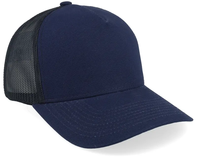Equip Blank Canvas Navy/Black A-frame Trucker online