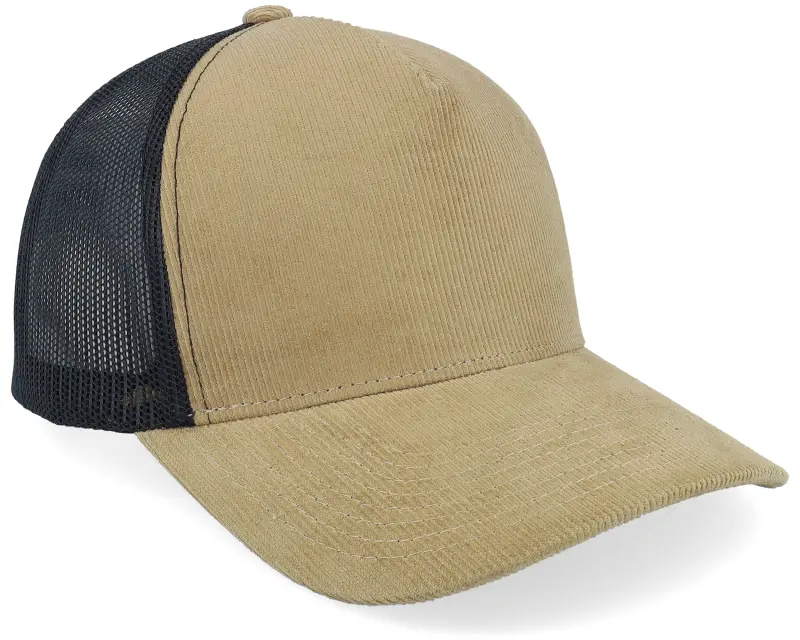 Equip Blank Cord Khaki/Black A-frame Trucker online