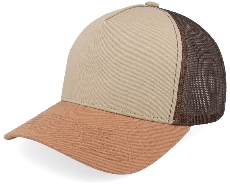 Equip Blank Khaki/Brown/Caramel A-frame Trucker online
