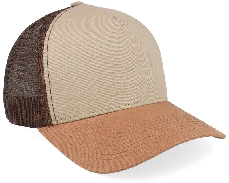 Equip Blank Khaki/Brown/Caramel A-frame Trucker online