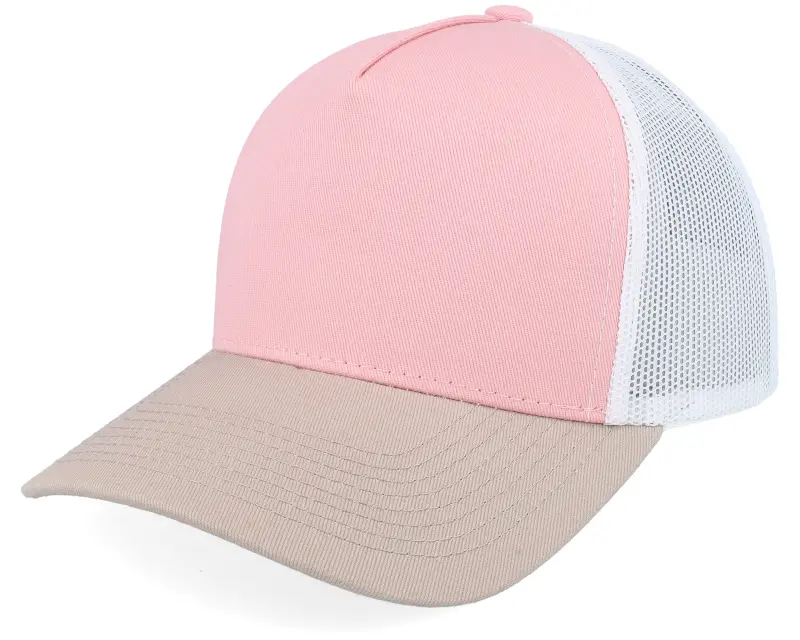 Equip Blank Light Pink/White/Light Grey A-frame Trucker online