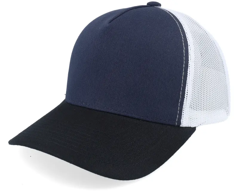 Equip Blank Navy/White/Black A-frame Trucker online