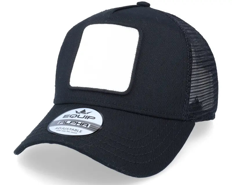 Equip Blank Patch Black Trucker online