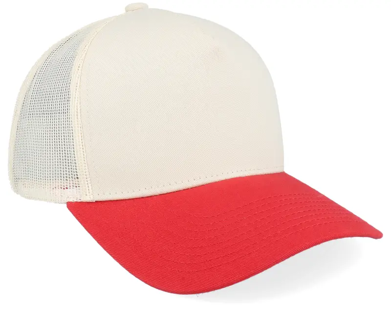 Equip Blank Stone/Red A-frame Trucker online
