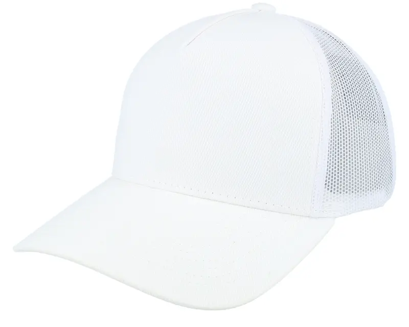 Equip Blank White A-frame Trucker online