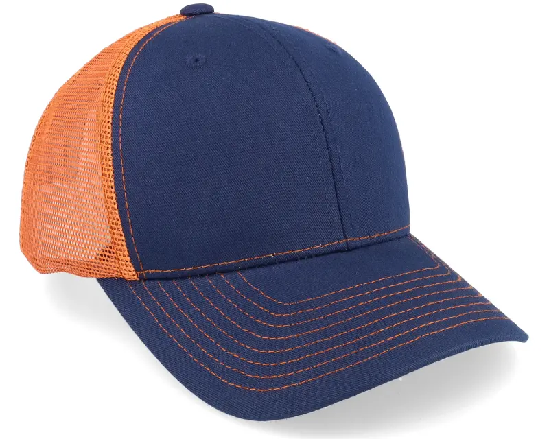 Equip Navy/Burnt Orange Contrast Stitch Trucker online