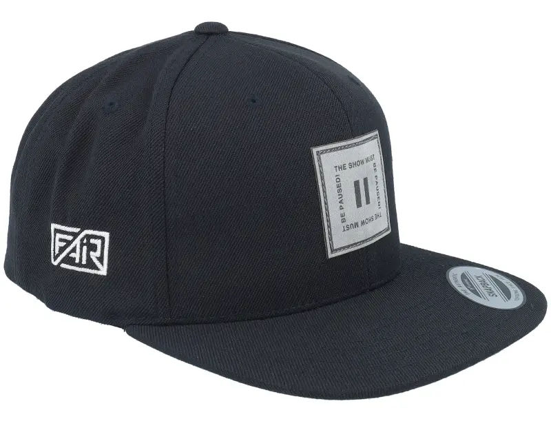 Fair Pause Square Grey Patch Black Snapback online