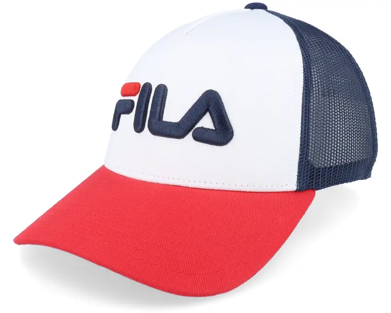 Fila Beppu Linear Logo White/Red/Blue Trucker online