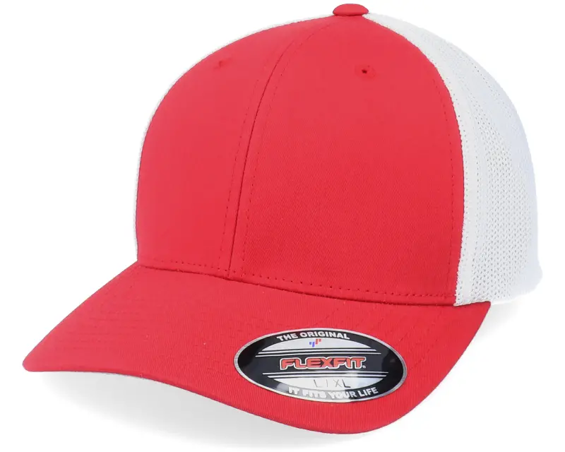 Flexfit 2-Tone Mesh Red/White Trucker Flexfit online