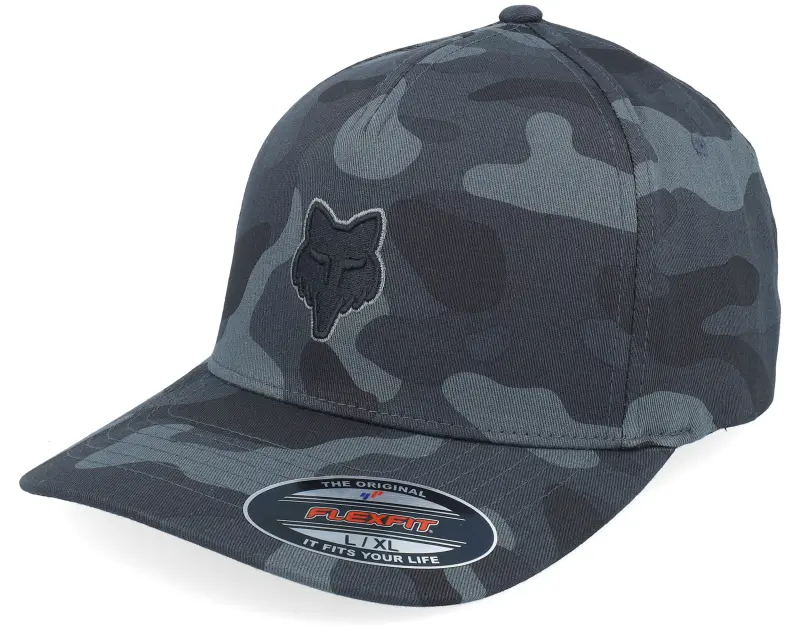 Fox Fox Head Black Camo Flexfit online