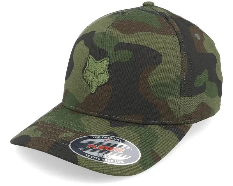Fox Fox Head Hat Green Camo Flexfit online
