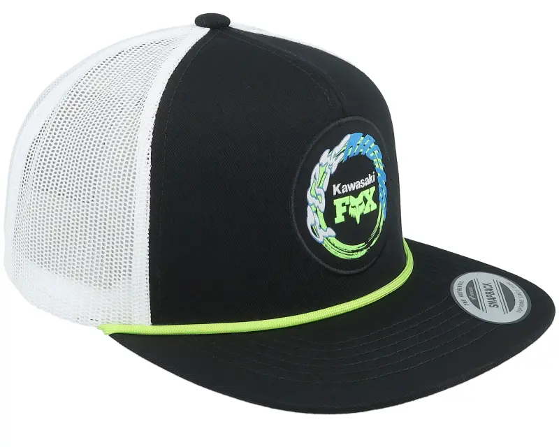 Fox Kawasaki Black/White Rope Snapback Trucker online