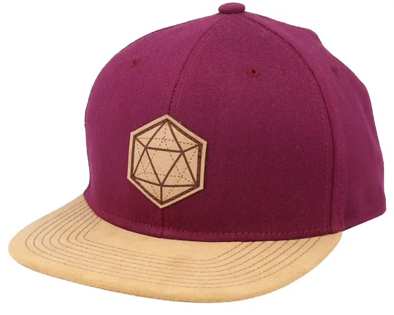 Gamerz D20 3D Patch Maroon/Suede Snapback online