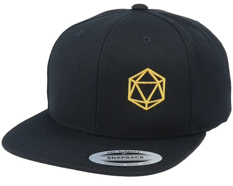 Gamerz Golden D20 Side Panel Black Snapback online