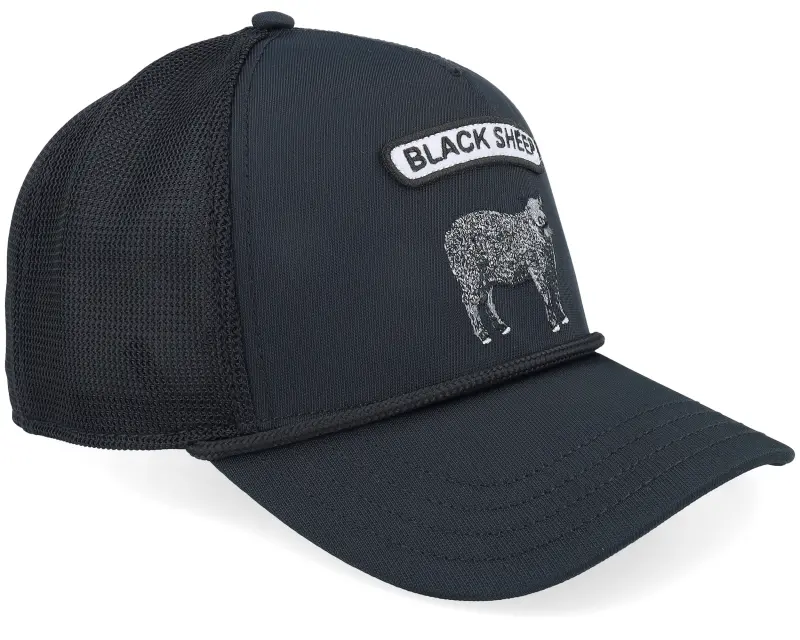 Goorin Black Sheep Rocker Top Void Black A-Frame Trucker online