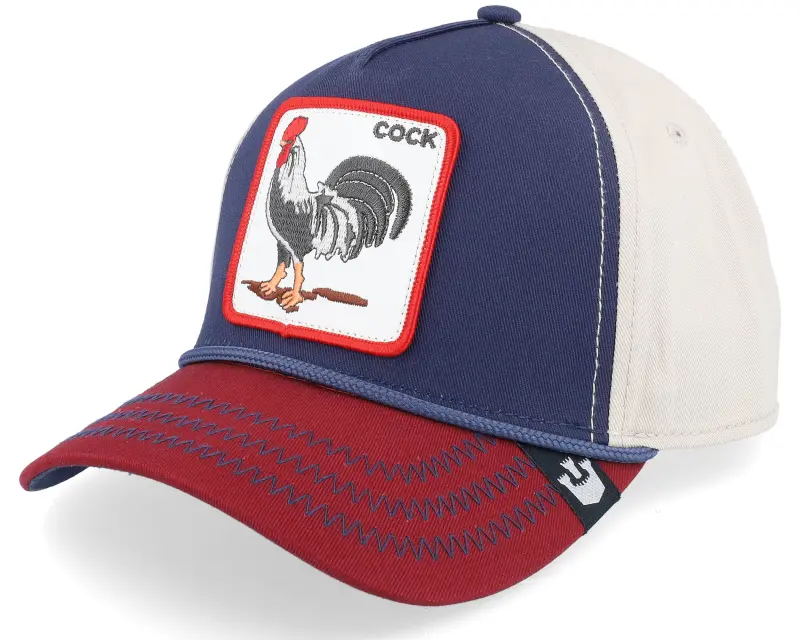 Goorin Bros. All American Rooster 100 All Over Canvas Navy/Stone/Burgundy A-Frame Adjustable online