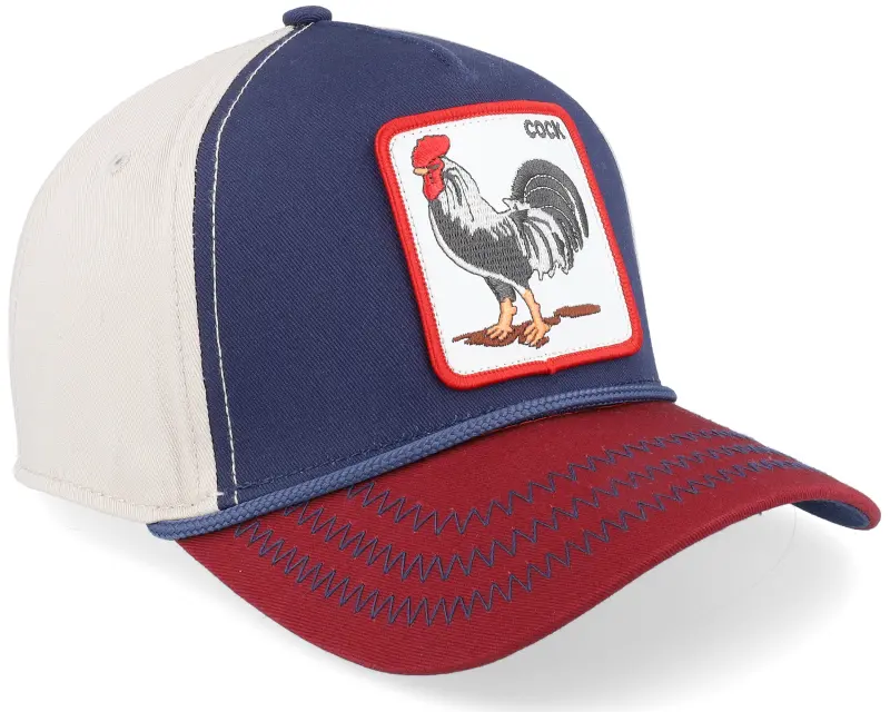 Goorin Bros. All American Rooster 100 All Over Canvas Navy/Stone/Burgundy A-Frame Adjustable online