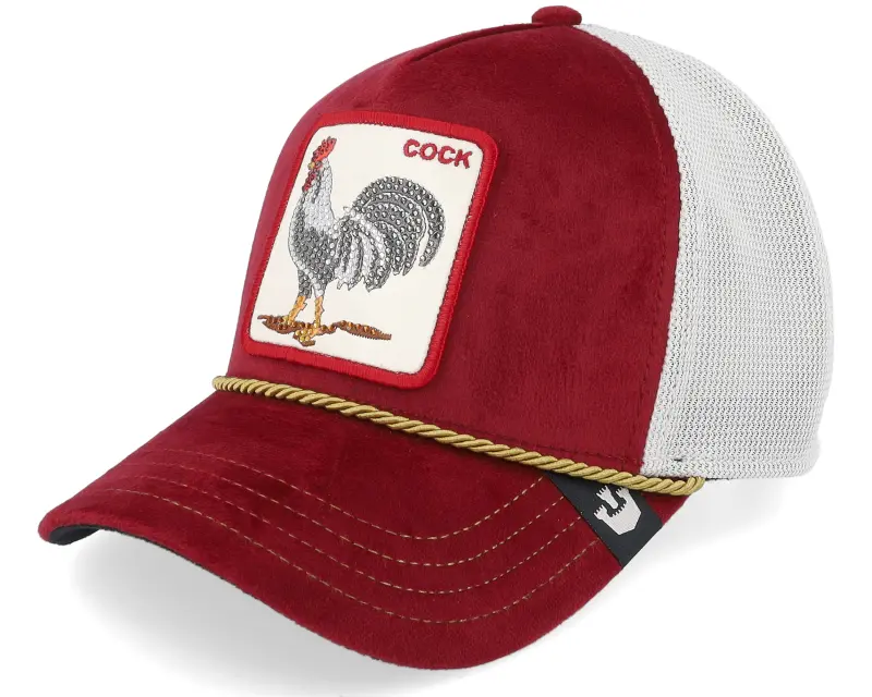 Goorin Bros. Garnet Rooster Velvet Jewel Tones Red A-Frame Trucker online