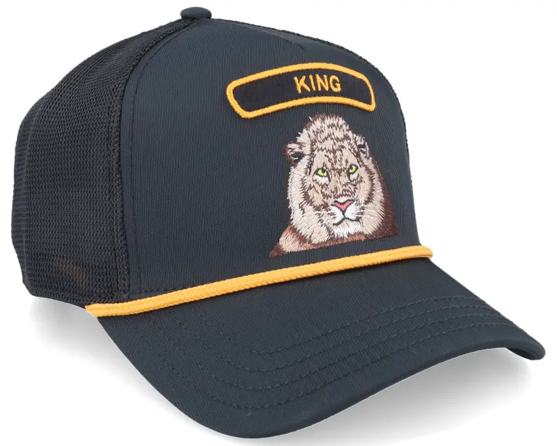 Goorin Bros. Gb2 Lion The Rocker Relaxed Black A-Frame Trucker online