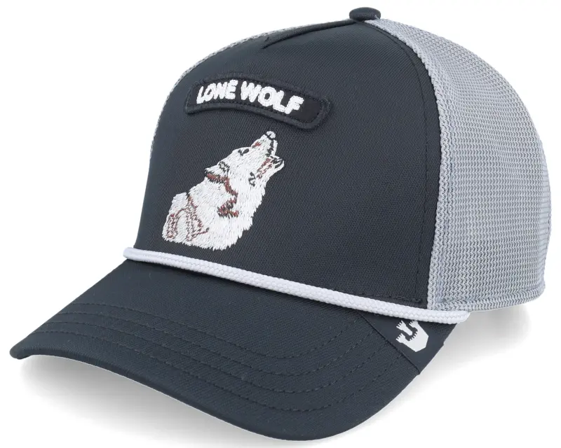 Goorin Bros. Gb2 Wolf The Rocker Relaxed Black/Grey A-Frame Trucker online