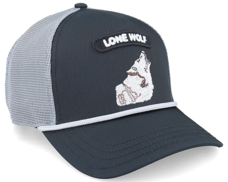 Goorin Bros. Gb2 Wolf The Rocker Relaxed Black/Grey A-Frame Trucker online