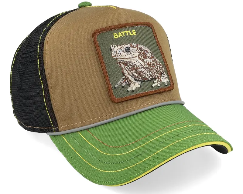 Goorin Bros. Rash, Zits, And Pimple- Insert Coin Brown/Black/Green/Black UV A-Frame Trucker online