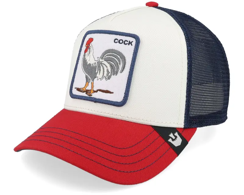 Goorin Bros. Team Rooster Original Recipe Team Pride White/Navy/Red A-Frame Trucker online