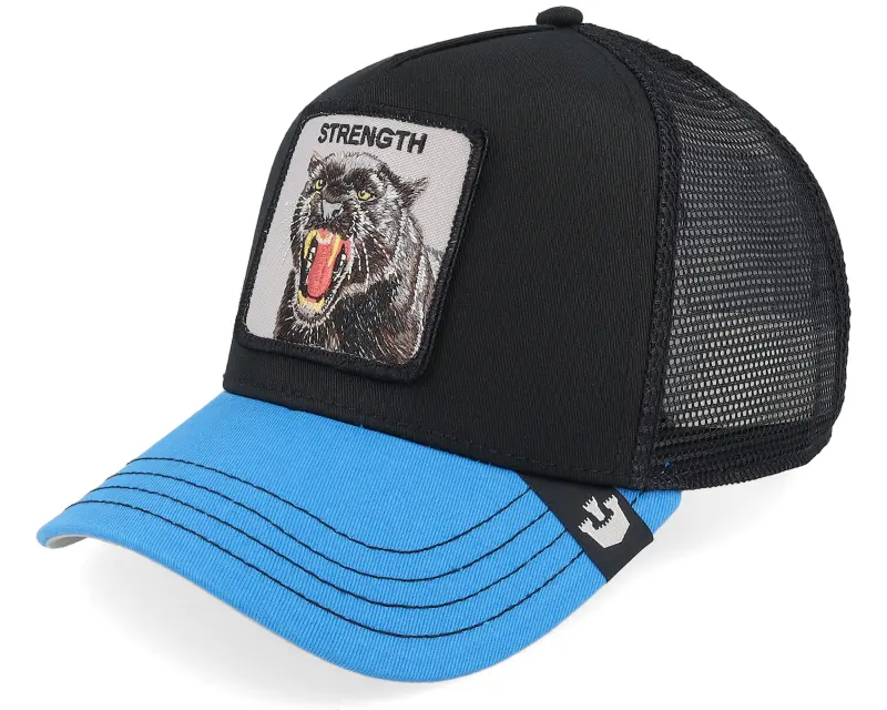 Goorin Bros. The Strength Panther Black/Blue A-Frame Trucker online