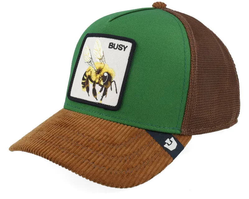 Goorin Busy Remix Multi Color Green/Brown A-Frame Trucker online