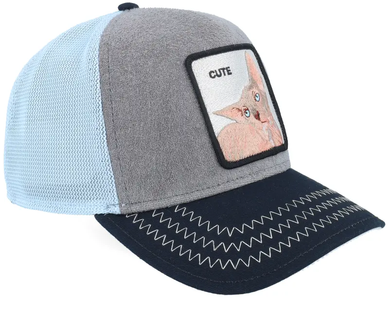 Goorin Cute Remix Multi Color Grey/Sky/Black A-Frame Trucker online