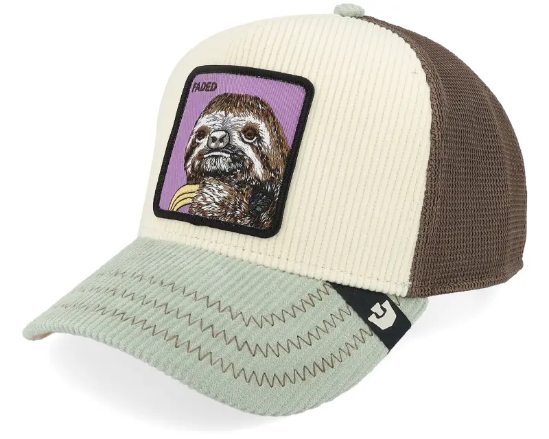 Goorin Faded Remix Remix Multi Color White/Brown/Mint A-Frame Trucker online