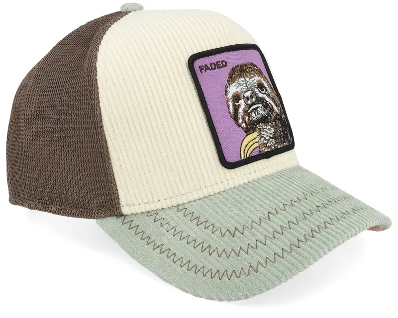 Goorin Faded Remix Remix Multi Color White/Brown/Mint A-Frame Trucker online