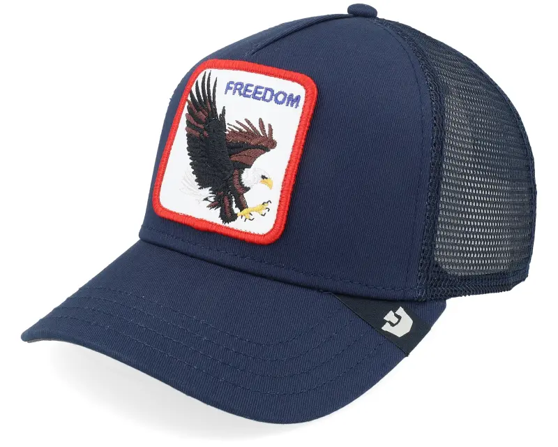 Goorin Freedom Eagle Edge Navy A-Frame Trucker online
