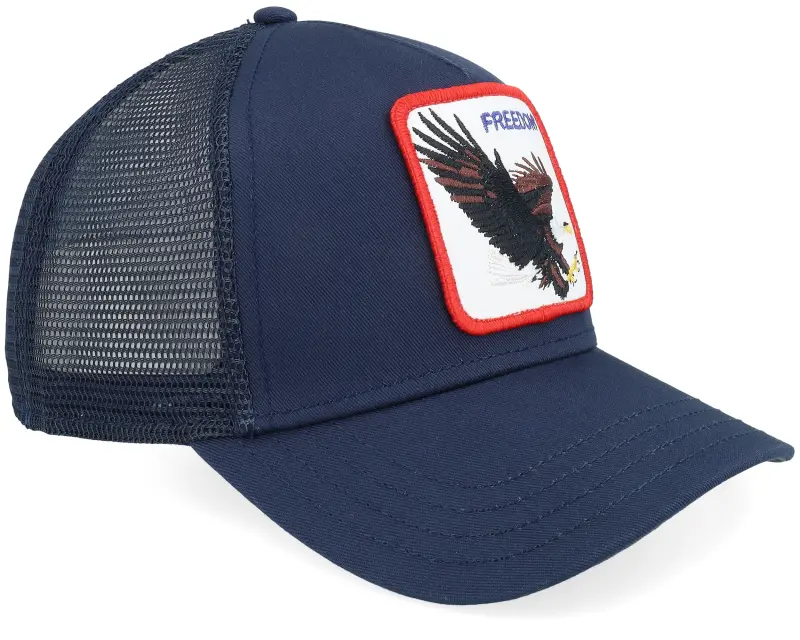Goorin Freedom Eagle Edge Navy A-Frame Trucker online