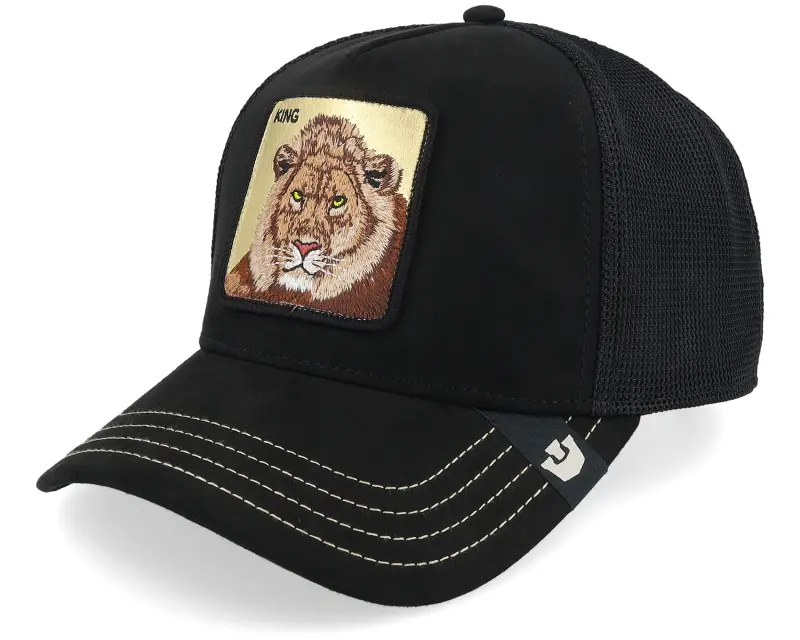 Goorin Golden King Golden Suede Void Black A-Frame Trucker online