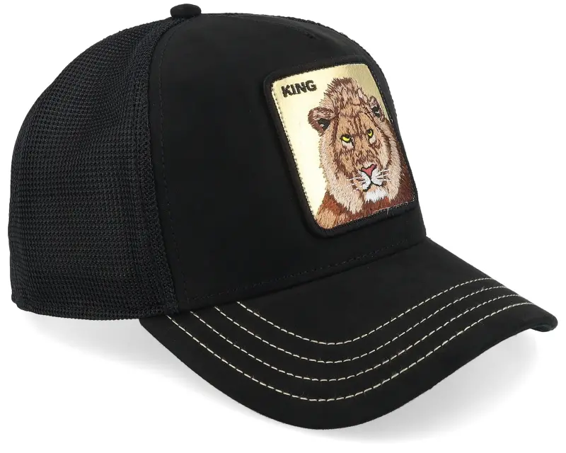 Goorin Golden King Golden Suede Void Black A-Frame Trucker online