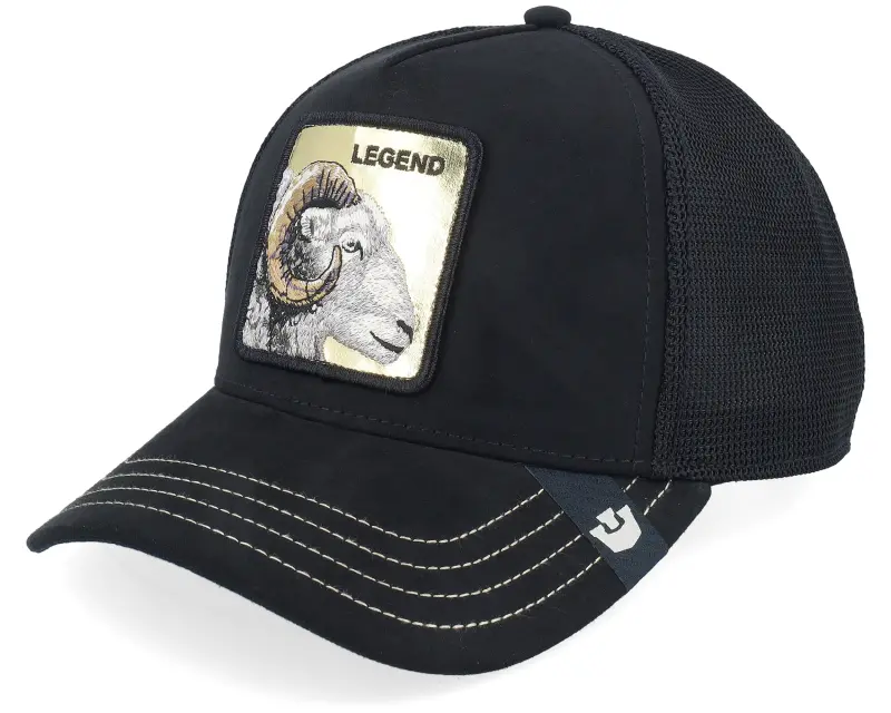 Goorin Golden Legend Golden Suede Void Black A-Frame Trucker online