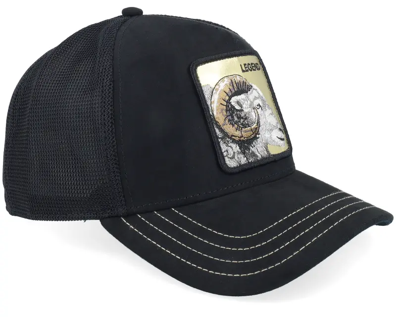 Goorin Golden Legend Golden Suede Void Black A-Frame Trucker online