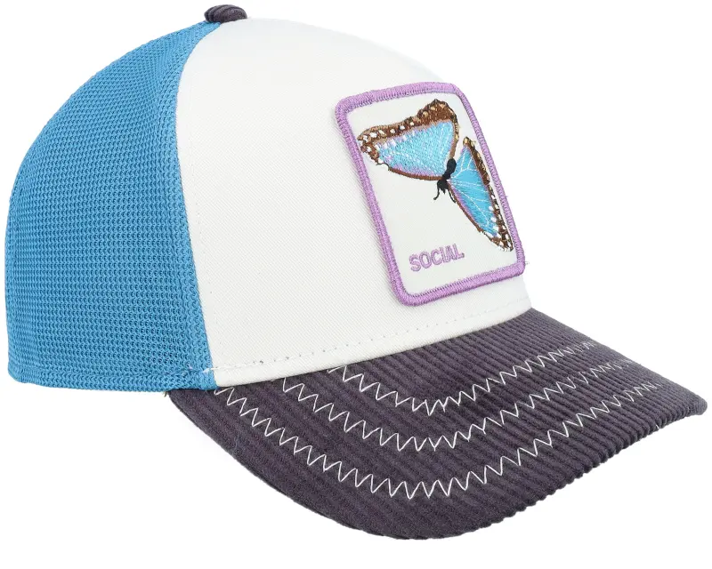 Goorin Social Remix Remix Multi Color White/Blue/Grey A-Frame Trucker online