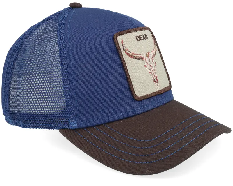 Goorin Two-tone Skull Grit Galactic/Cola A-Frame Trucker online