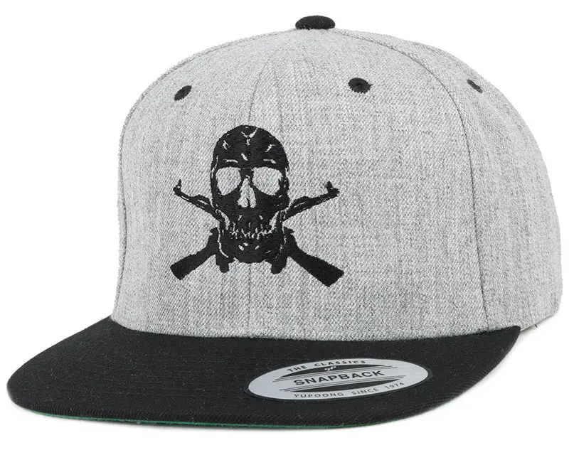 GUNS n SKULLS AK-Skull Black/Grey Snapback online