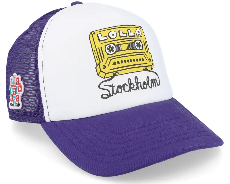 Hatstore Lollapalooza Stockholm Mix Tape Foam Purple/white Trucker online