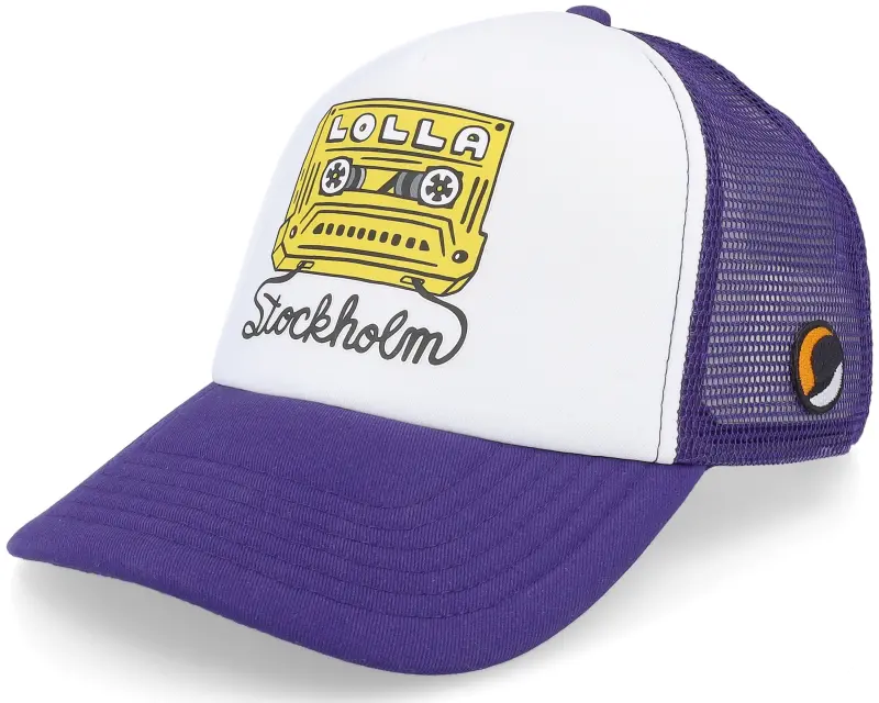 Hatstore Lollapalooza Stockholm Mix Tape Foam Purple/white Trucker online