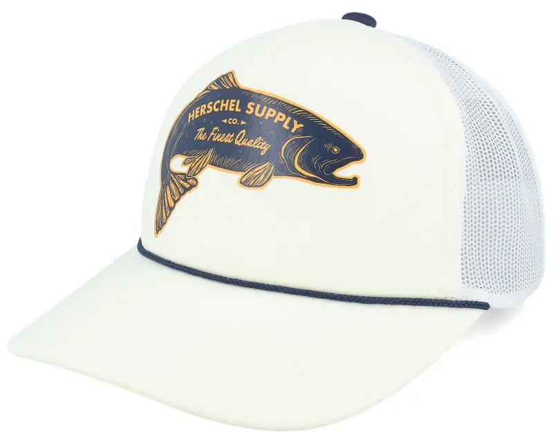 Herschel Marina Mesh Fish Cap Vintage White Trucker online