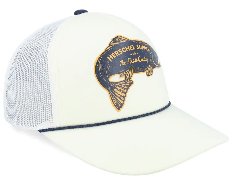 Herschel Marina Mesh Fish Cap Vintage White Trucker online