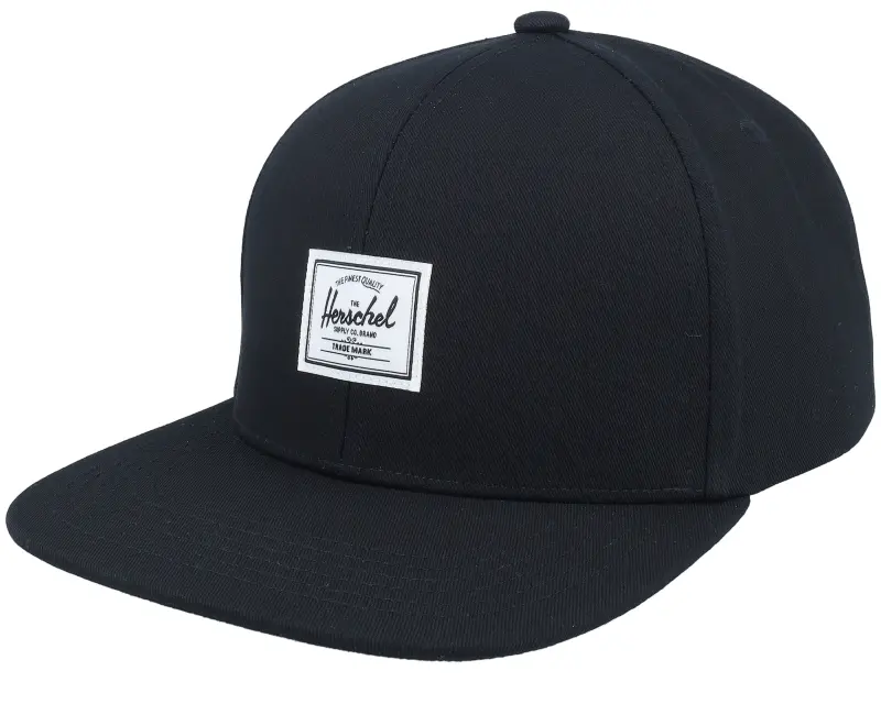 Herschel Whaler 6 Panel Cap Black Snapback online